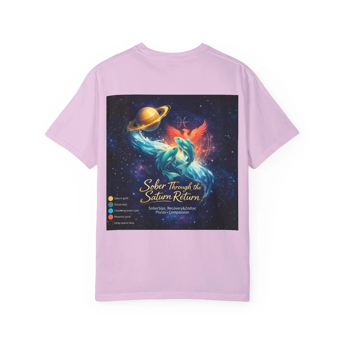 Sober Through the Saturn Return T-Shirt — '' Spiritual Astrology Tee - SoberSips_Recovery&Zodiac Printify