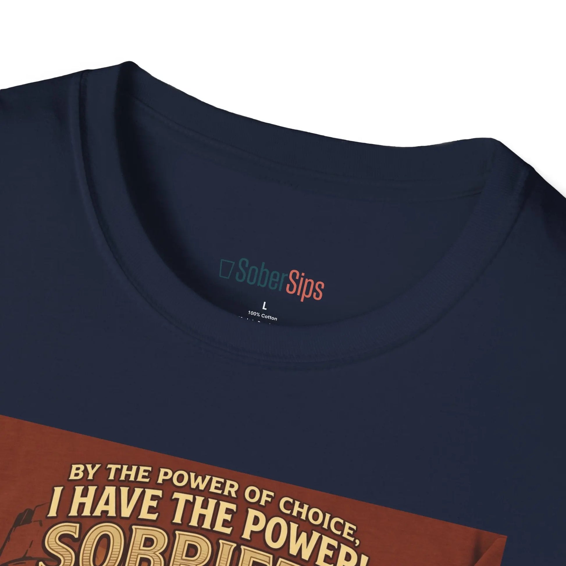 Sobriety Graphic T‑Shirt — "I Have the Power!" SoberSips Recovery Tee Printify