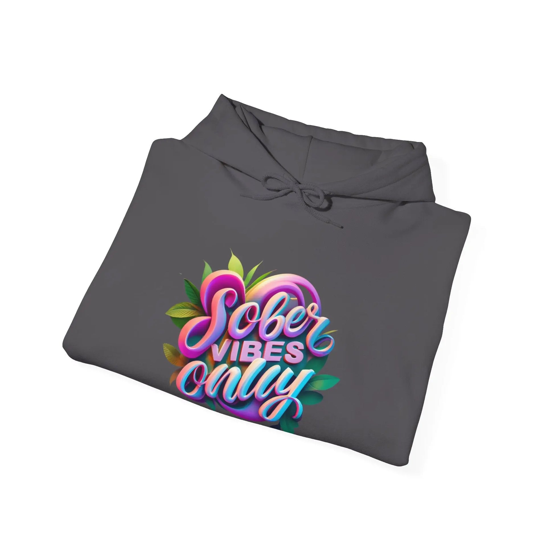 Sober Vibes Only Recovery Hoodie | SoberSips Mindful Lifestyle Apparel Printify