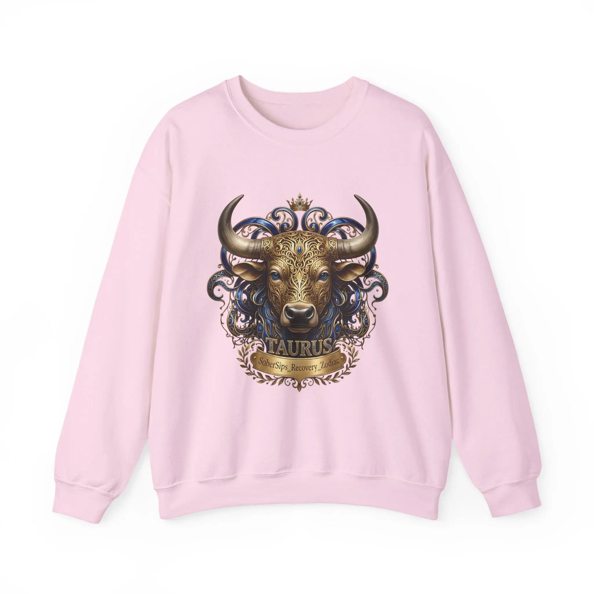 Taurus Zodiac Sweatshirt — Ornate Bull Astrology Crewneck Printify