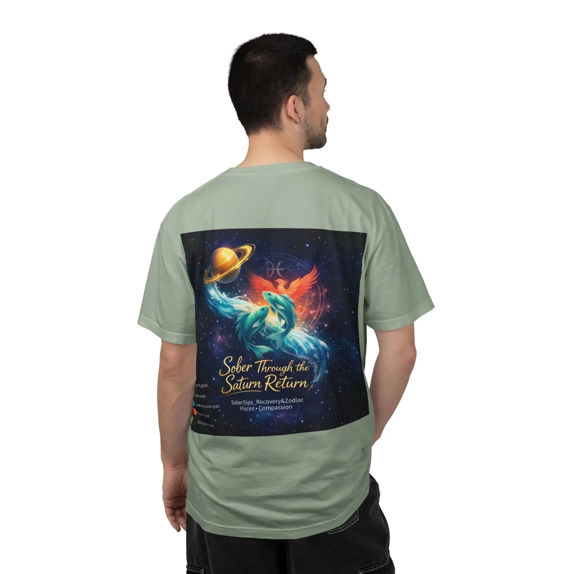 Sober Through the Saturn Return T-Shirt — '' Spiritual Astrology Tee - SoberSips_Recovery&Zodiac Printify