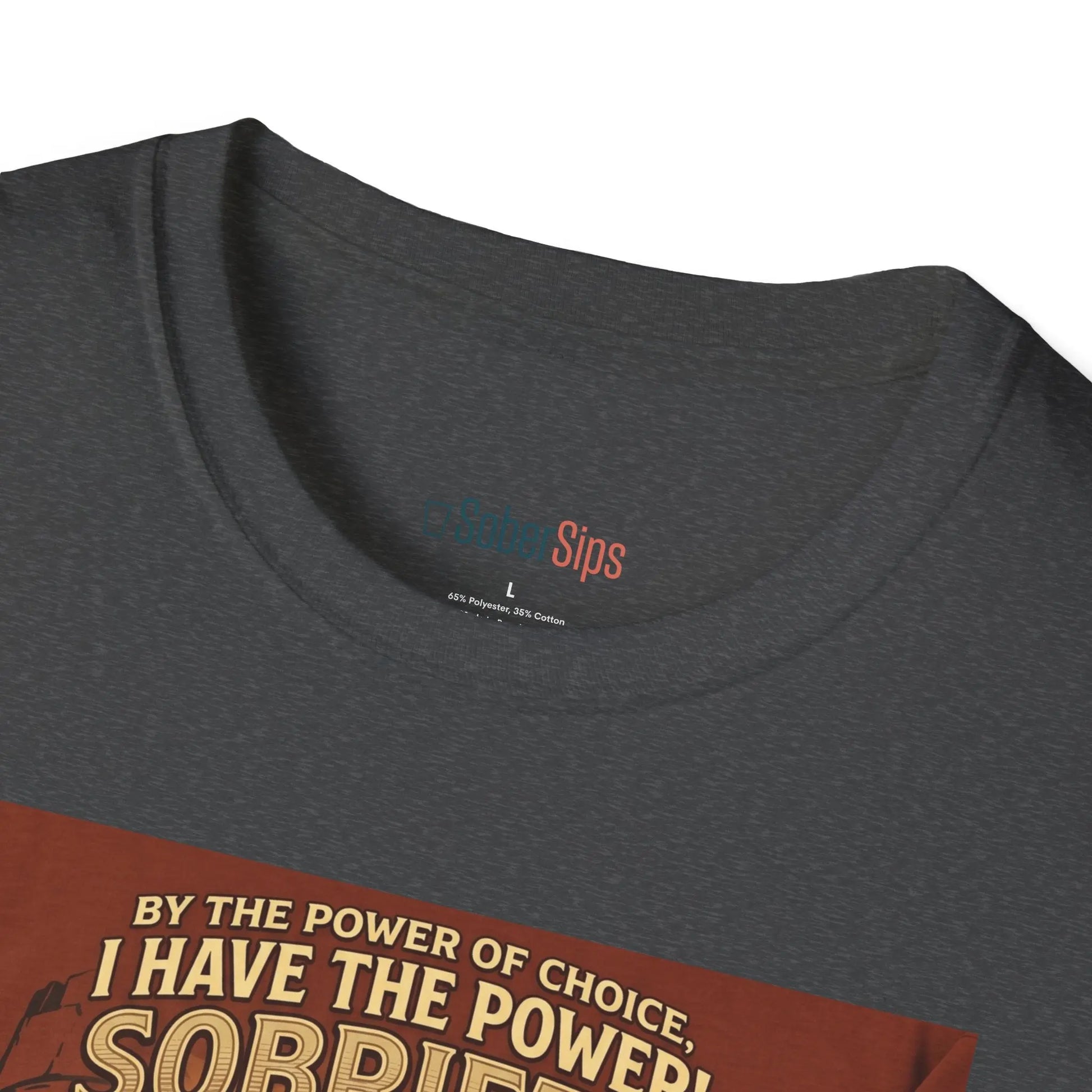 Sobriety Graphic T‑Shirt — "I Have the Power!" SoberSips Recovery Tee Printify